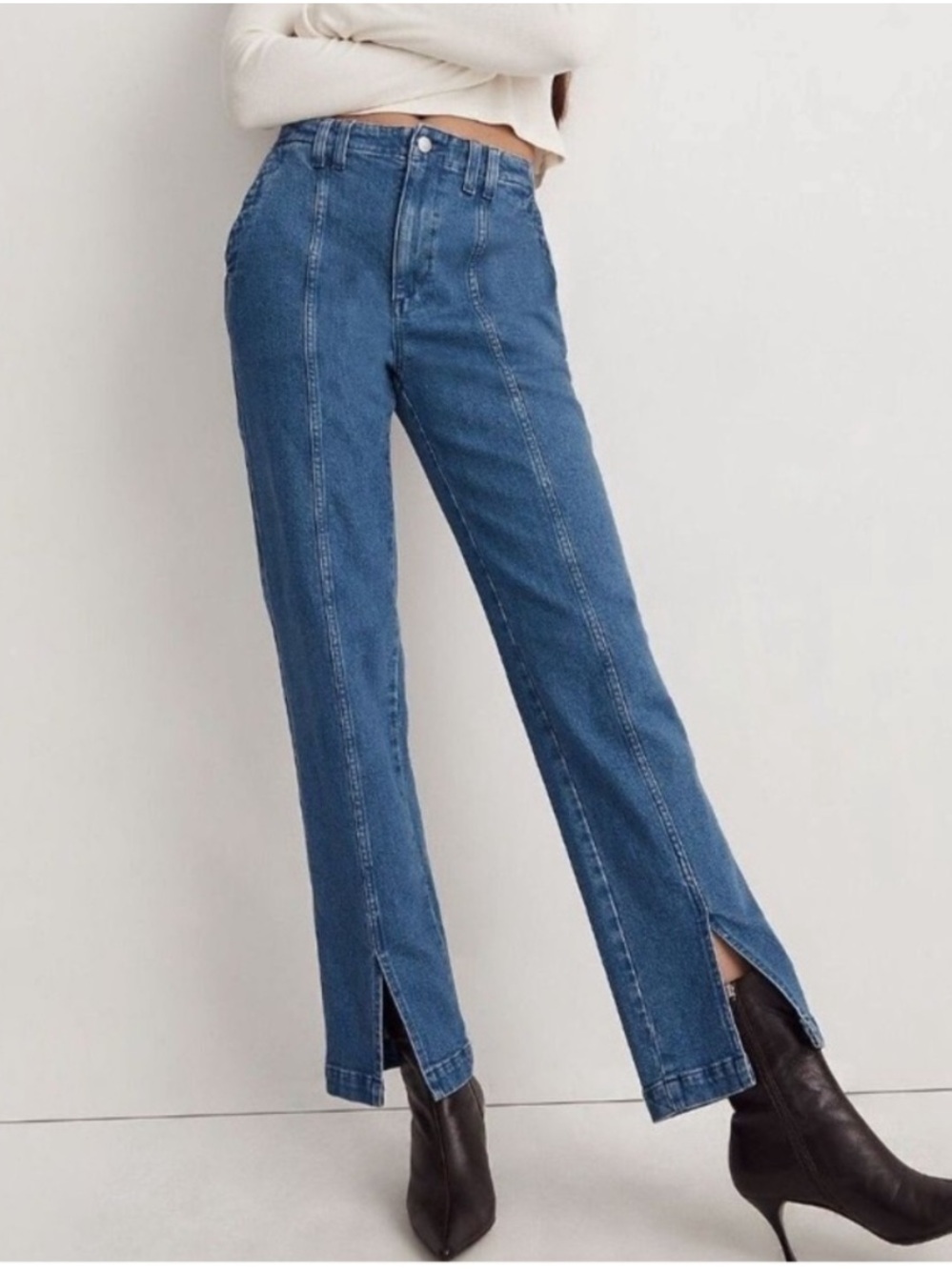 Madewell perfect vintage split hem jeans